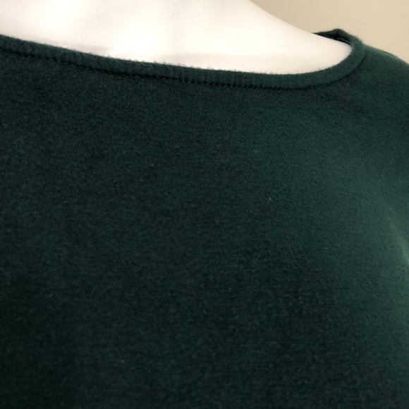 🦋 Lulus Green Long Sleeve Dress Slit T Shirt Mini - Picture 5 of 5